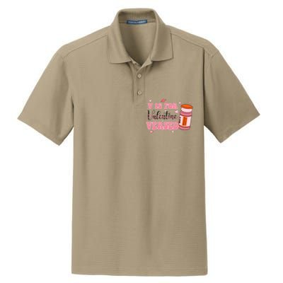 V Is For Versed Funny PACU CRNA Nurse Valentines Day Dry Zone Grid Polo