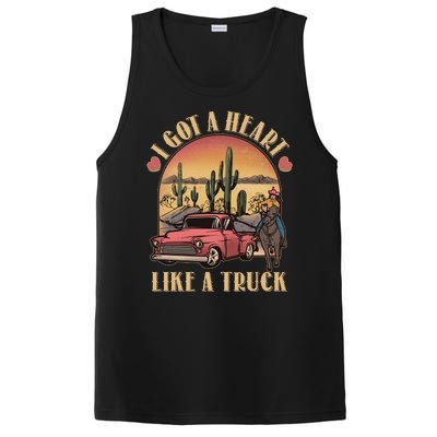 Vintage I Got A Heart Like A Truck Cowgirl PosiCharge Competitor Tank