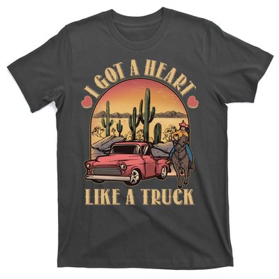 Vintage I Got A Heart Like A Truck Cowgirl T-Shirt