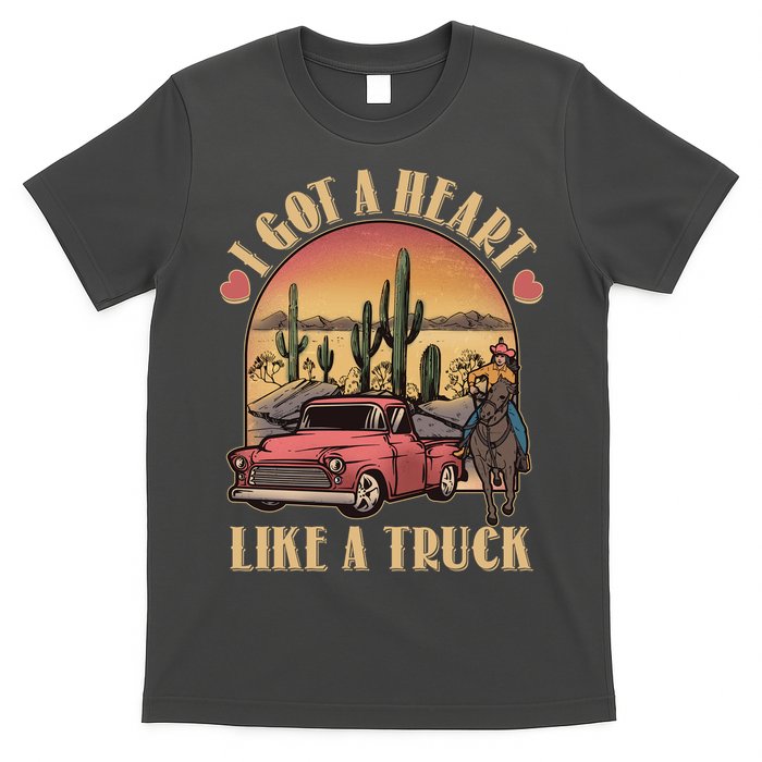 Vintage I Got A Heart Like A Truck Cowgirl T-Shirt