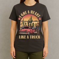 Vintage I Got A Heart Like A Truck Cowgirl T-Shirt