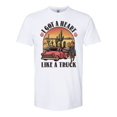 Vintage I Got A Heart Like A Truck Cowgirl Softstyle® CVC T-Shirt