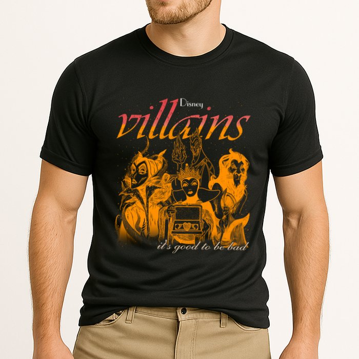 Villains Its Good To Be Bad Retro Maleficent Evil Queen Hades Jafa Cooling Performance Crew T-Shirt