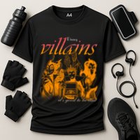 Villains Its Good To Be Bad Retro Maleficent Evil Queen Hades Jafa Cooling Performance Crew T-Shirt