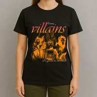 Villains Its Good To Be Bad Retro Maleficent Evil Queen Hades Jafa T-Shirt