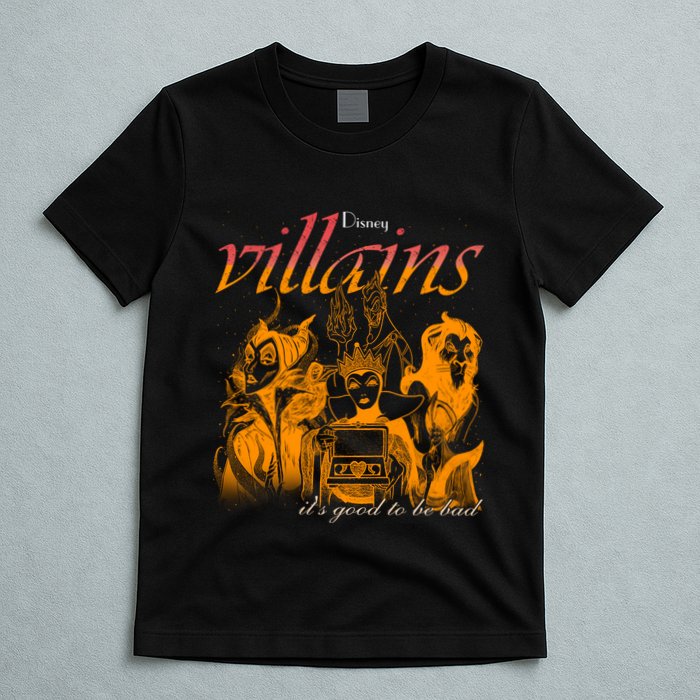Villains Its Good To Be Bad Retro Maleficent Evil Queen Hades Jafa T-Shirt