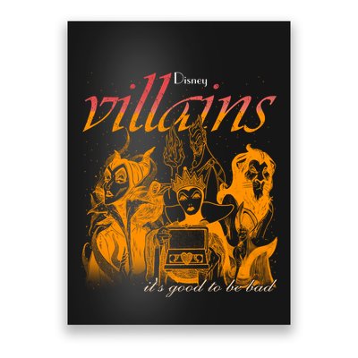 Villains Its Good To Be Bad Retro Maleficent Evil Queen Hades Jafa Poster