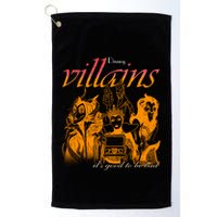 Villains Its Good To Be Bad Retro Maleficent Evil Queen Hades Jafa Golf Towel