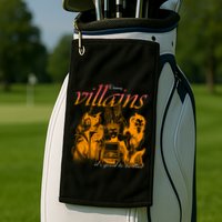 Villains Its Good To Be Bad Retro Maleficent Evil Queen Hades Jafa Golf Towel