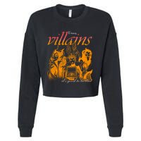 Villains Its Good To Be Bad Retro Maleficent Evil Queen Hades Jafa Cropped Pullover Crew