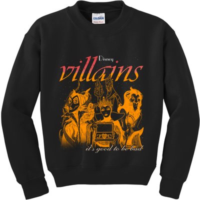 Villains Its Good To Be Bad Retro Maleficent Evil Queen Hades Jafa Kids Sweatshirt
