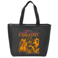 Villains Its Good To Be Bad Retro Maleficent Evil Queen Hades Jafa Zip Tote Bag