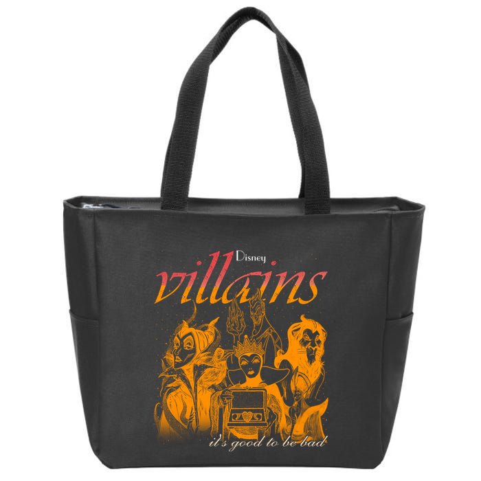 Villains Its Good To Be Bad Retro Maleficent Evil Queen Hades Jafa Zip Tote Bag