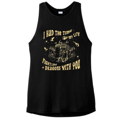 Vintage I Had The Time Of My Life Fighting Dragons With You Ladies PosiCharge Tri-Blend Wicking Tank