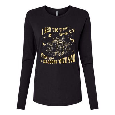 Vintage I Had The Time Of My Life Fighting Dragons With You Womens Cotton Relaxed Long Sleeve T-Shirt