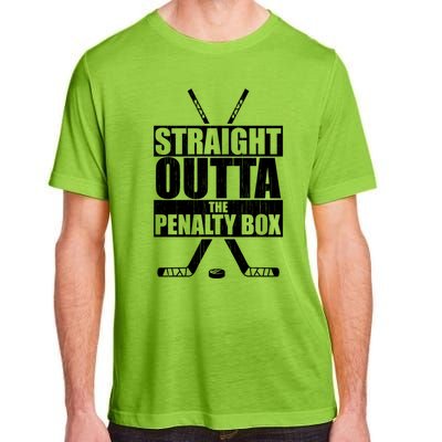 Vintage Ice Hockey Player Straight Outta The Penalty Box Gift Adult ChromaSoft Performance T-Shirt