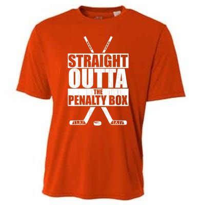 Vintage Ice Hockey Player Straight Outta The Penalty Box Gift Cooling Performance Crew T-Shirt