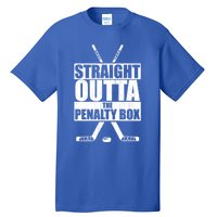 Vintage Ice Hockey Player Straight Outta The Penalty Box Gift Tall T-Shirt