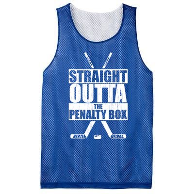 Vintage Ice Hockey Player Straight Outta The Penalty Box Gift Mesh Reversible Basketball Jersey Tank