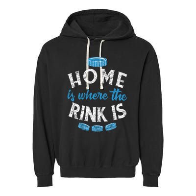 Vintage Ice Hockey Quote Mom Dad Player Fan Gift Garment-Dyed Fleece Hoodie