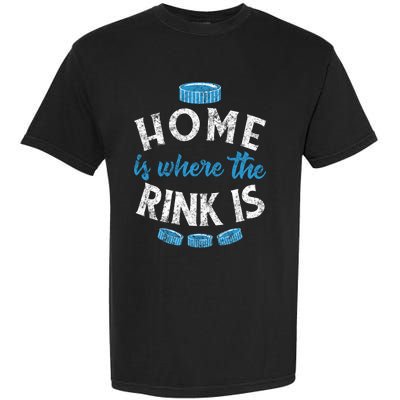 Vintage Ice Hockey Quote Mom Dad Player Fan Gift Garment-Dyed Heavyweight T-Shirt