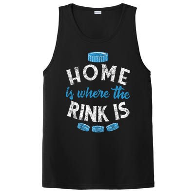 Vintage Ice Hockey Quote Mom Dad Player Fan Gift PosiCharge Competitor Tank