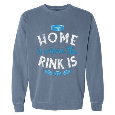 Vintage Ice Hockey Quote Mom Dad Player Fan Gift Garment-Dyed Sweatshirt