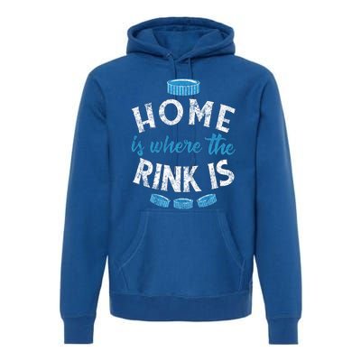 Vintage Ice Hockey Quote Mom Dad Player Fan Gift Premium Hoodie