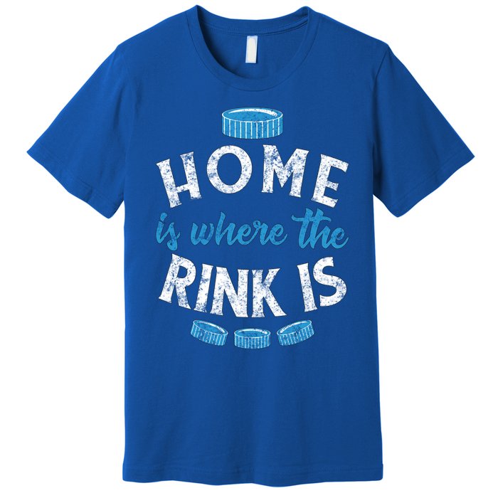 Vintage Ice Hockey Quote Mom Dad Player Fan Gift Premium T-Shirt