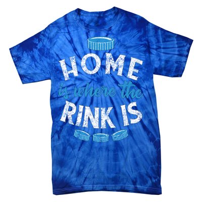 Vintage Ice Hockey Quote Mom Dad Player Fan Gift Tie-Dye T-Shirt