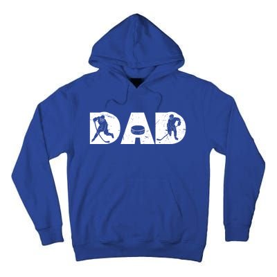 Vintage Ice Hockey Dad Fathers Day Family Matching Player Funny Gift Tall Hoodie