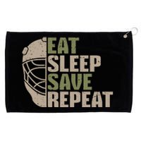 Vintage Ice Hockey Goalie Grommeted Golf Towel