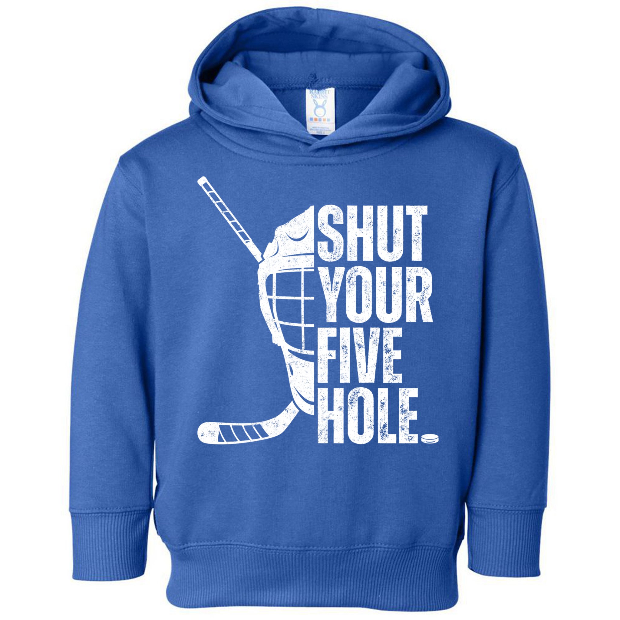 Vintage Ice Hockey Goalie Funny Shut Your Five Hole Cute Gift Toddler Hoodie