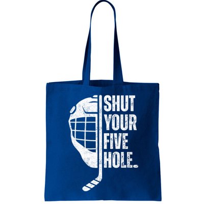 Vintage Ice Hockey Goalie Funny Shut Your Five Hole Gift Bag