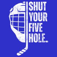 Vintage Ice Hockey Goalie Funny Shut Your Five Hole Gift Visor