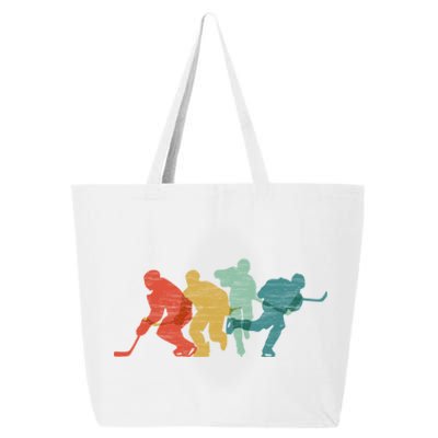 Vintage Ice Hockey Player Gift Retro Hockey Team Gift 25L Jumbo Tote