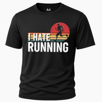 Vintage I Hate Running Funny FatherS Day Marathon Runner Gift Performance Shirt