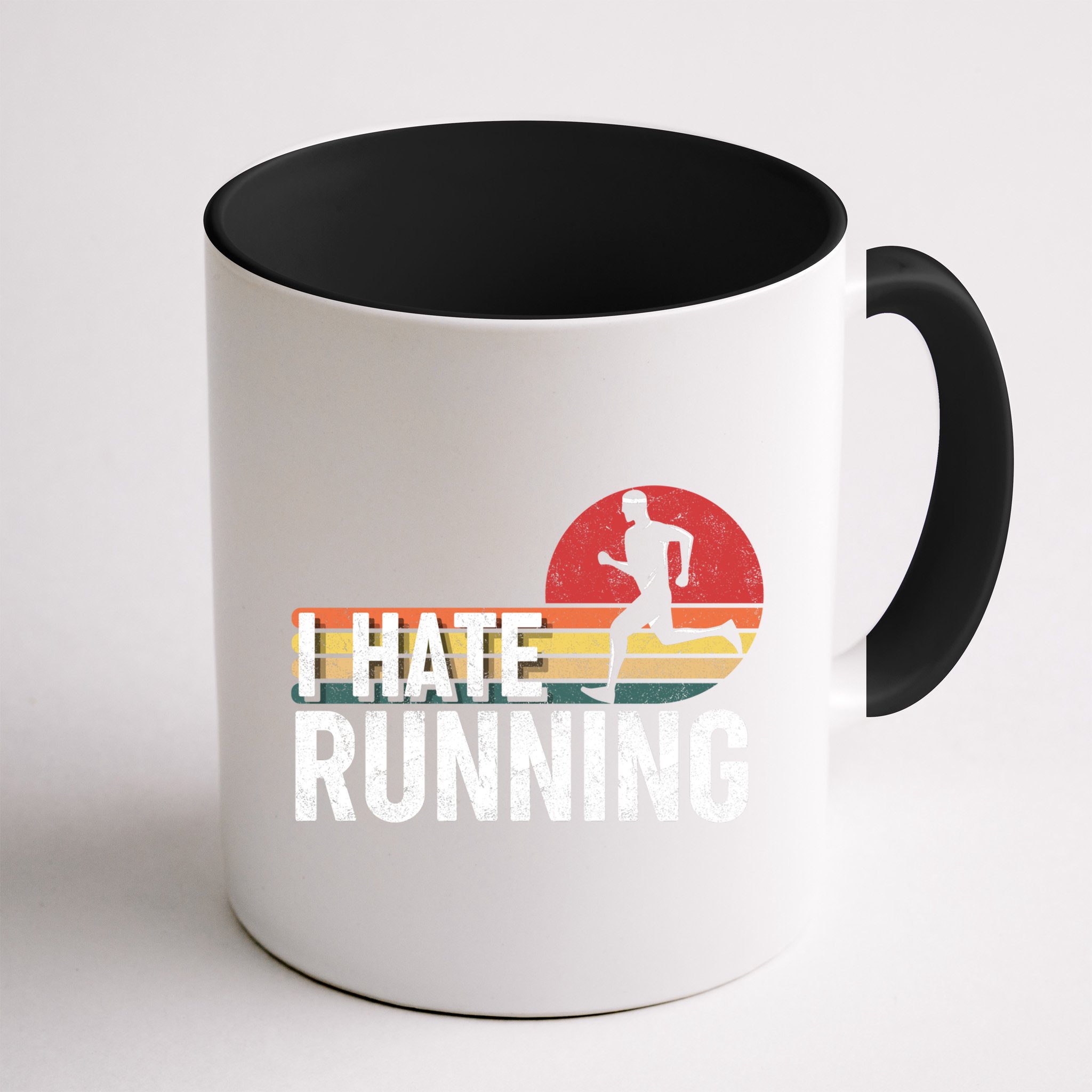 Vintage I Hate Running Funny FatherS Day Marathon Runner Gift Mug