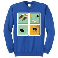 Vintage Ice Hockey Player Coach Retro Sports Lover Gift Sweatshirt