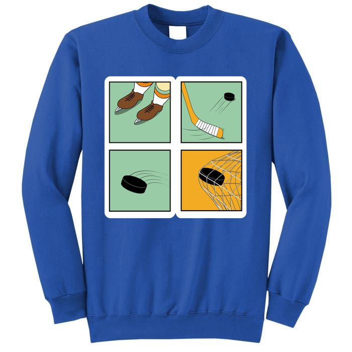 Vintage Ice Hockey Player Coach Retro Sports Lover Gift Sweatshirt