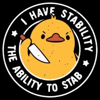 Vintage I Have Stability The Ability To Stab Bucket Hat
