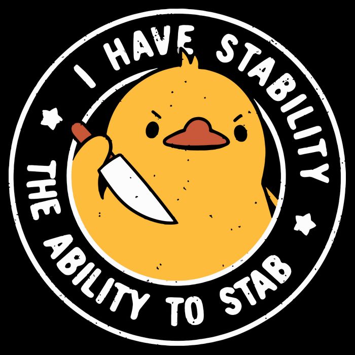 Vintage I Have Stability The Ability To Stab Bucket Hat