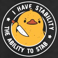Vintage I Have Stability The Ability To Stab Golf Towel