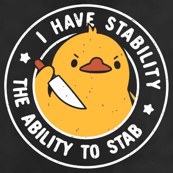 Vintage I Have Stability The Ability To Stab Golf Towel