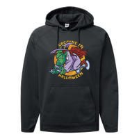 Vaccine In Halloween Witch Performance Fleece Hoodie