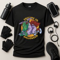 Vaccine In Halloween Witch Cooling Performance Crew T-Shirt