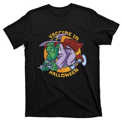 Vaccine In Halloween Witch T-Shirt