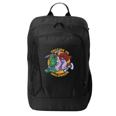 Vaccine In Halloween Witch City Backpack