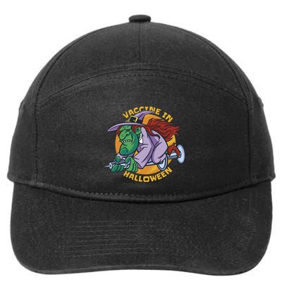 Vaccine In Halloween Witch 7-Panel Snapback Hat