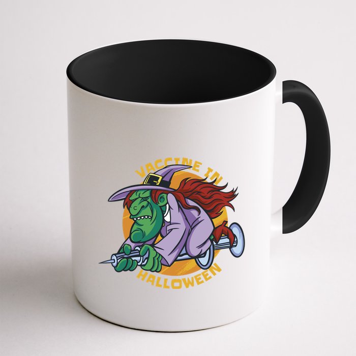 Vaccine In Halloween Witch Mug